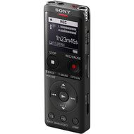 Sony ICD-UX570B Digitales Diktiergerät (OLED Display, 4GB Speicher, Micro SD) schwarz