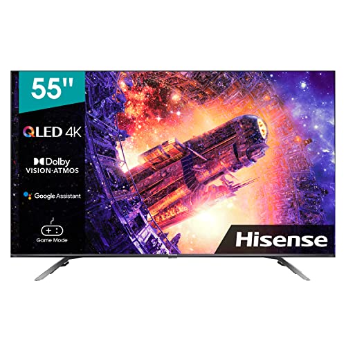 Hisense 55E76GQ QLED 139cm (55 Zoll) Fernseher (4K QLED, Smart TV, Triple Tuner, HDR 10,+ decoding, Dolby Vision & Atmos, USB-Recording, Bluetooth, Alexa Built-In, Google Assistant)